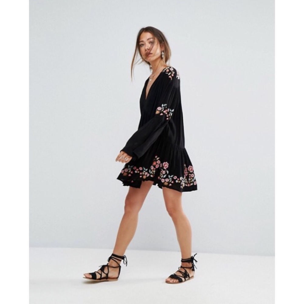 Free People Black Te Amo Boho Dress - Picture 6 of 8